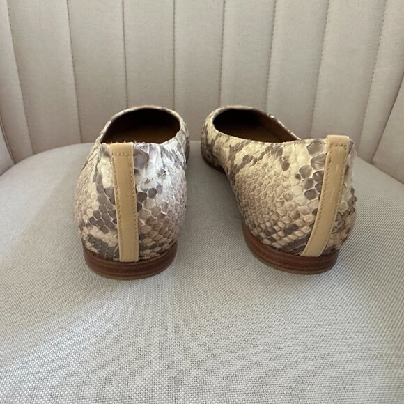 MARGAUX Classic Ballet Flat Natural Python Beige/Blush - EU 40A brand new unworn - Picture 5 of 7